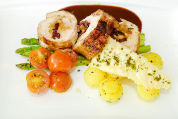 chicken breast stuffed and vegetable