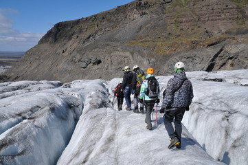 crevasse au vatnajokull - islande
