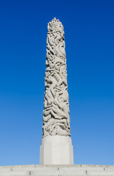 Monolith in Vigelands Park in Oslo