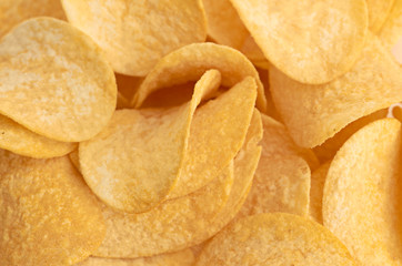 Potato chips background