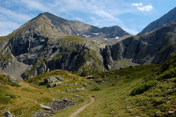 Fototapeta na wymiar Góry krajobraz. Massif Taillefer, Alpy Francuskie