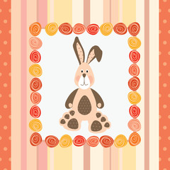 postcard with bunny