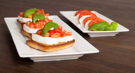 Fresh and tasty bruschetta