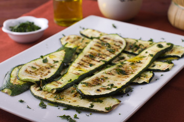 Grilled zucchini