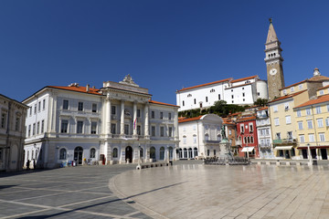 Fototapeta premium Tartini Square in Piran