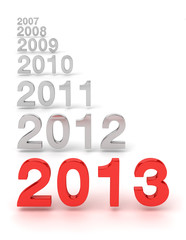 2012-2013 New year concept