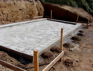 baustelle fundament