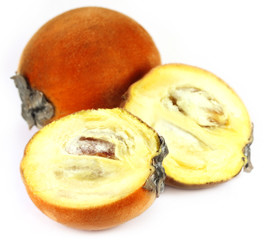 Velvet apple over white background