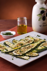 Grilled zucchini