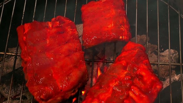 grilling spare ribs