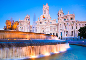 Naklejka premium Plaza de Cibeles, Madryt, Hiszpania.