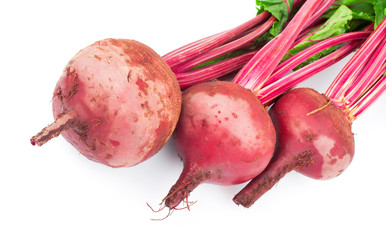 Red fresh beetroots