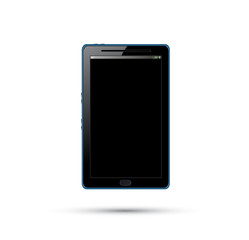 Touchpad or tablet pc on white. vector illustration