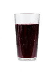 Cherry juice isolated