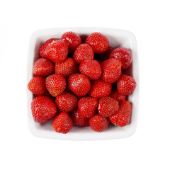 Strawberries in a dish