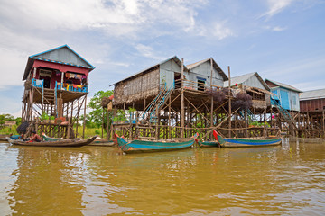 Fototapeta premium Floating village