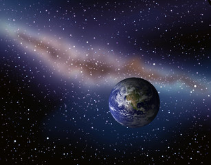 地球と銀河