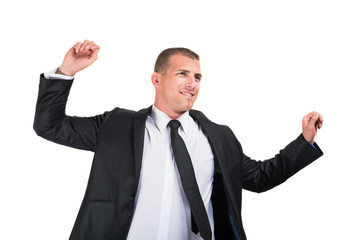 Homme d'affaires satisfait