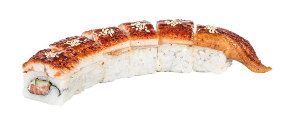 Japanese traditional Cuisine - Maki Roll with Cucumber , Cream C