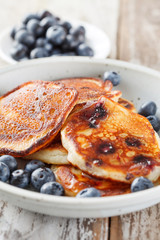 Blueberry pancakes