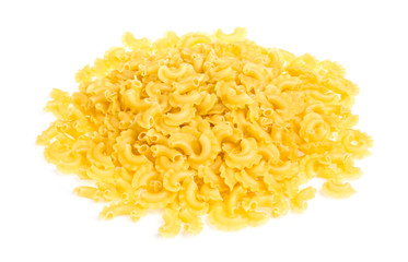 italian pasta (macaroni) isolated on white background