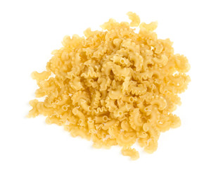 italian pasta (macaroni) isolated on white background