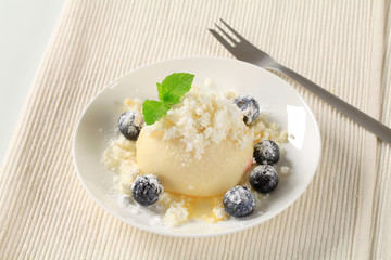 Blueberry dumpling