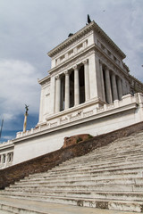 Obraz premium Equestrian monument to Victor Emmanuel II near Vittoriano at day