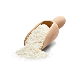 coconut grounded dried flakes fruit food