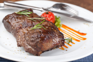 Grilled sirloin steak