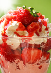 Erdbeereis - Strawberry Ice Cream
