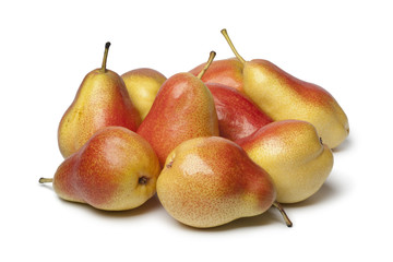 Heap of ripe juicy pears
