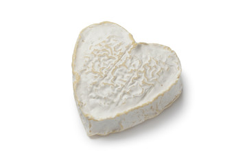 Fototapeta na wymiar Heartshaped Neufchatel cheese