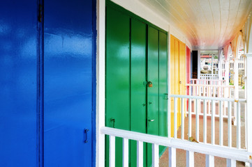Fototapeta premium Colouful Beach Huts