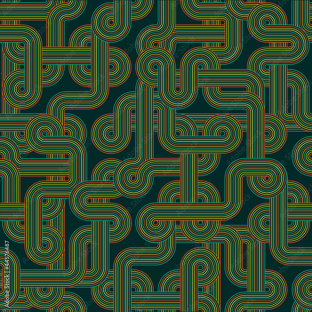 Poster seamless decorative abstract pattern. vector illustration