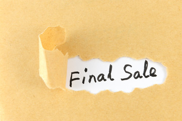 Final sale words