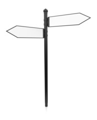 Obraz premium Blank roadsign