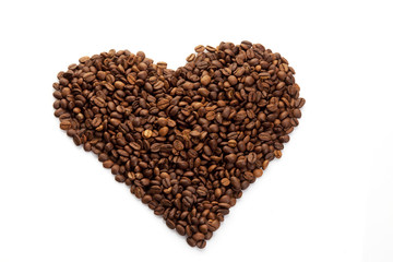 Obraz na płótnie Canvas Serce Kawy