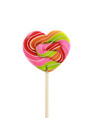 Colorful Heart shape lollipop