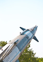 aircraft combat missiles aimed at the sky