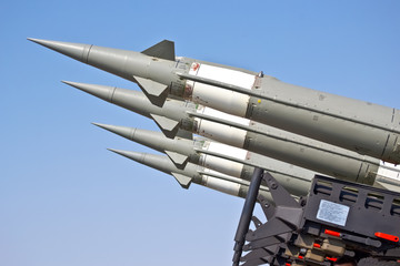 aircraft combat missiles aimed at the sky