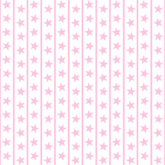 Pale Pink Stars & Stripes