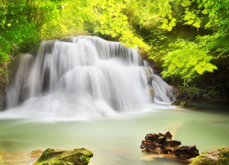 Second level of Huai Mae Kamin Waterfall i