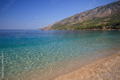 Spiaggia Di Zlatni Rat Bol Croazia Stock Photo And