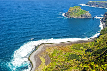 acores; north coast of flores island