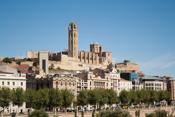Vista de Lleida - obrazy, fototapety, plakaty