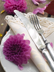 Autumn table setting