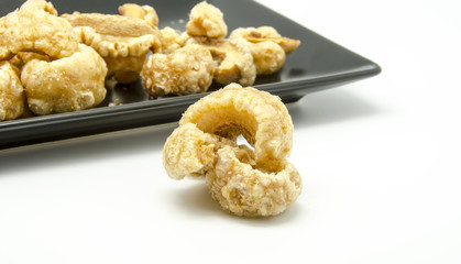 Pork rinds, snack