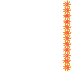 Flower frame of wallpaper on background