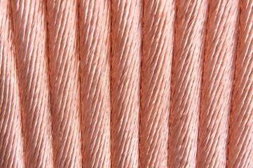 Copper wire for the power industry, red background